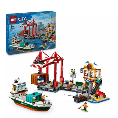 LEGO City Seaside Harbour with Cargo Ship Toy 60422 mulveys.ie nationwide shipping