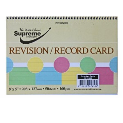 Revision Cards INDEX CARDS 8X5 SPIRAL mulveys.ie nationwide shipping