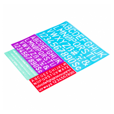 ASSORTED LETTERING STENCIL SET 4 pk mulveys.ie nationwide shipping