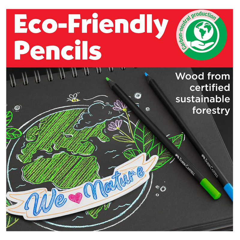 Faber-Castell Black Edition 24 x Colour Pencils mulveys.ie nationwide shipping