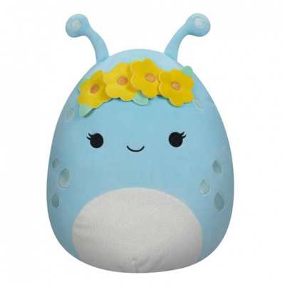 SQUISHMALLOWS PLUSH FIGURE PASTEL BLUE ALIEN WITH FLOWER CROWN NATNAT 40 CM mulveys.ie nationwide shipping