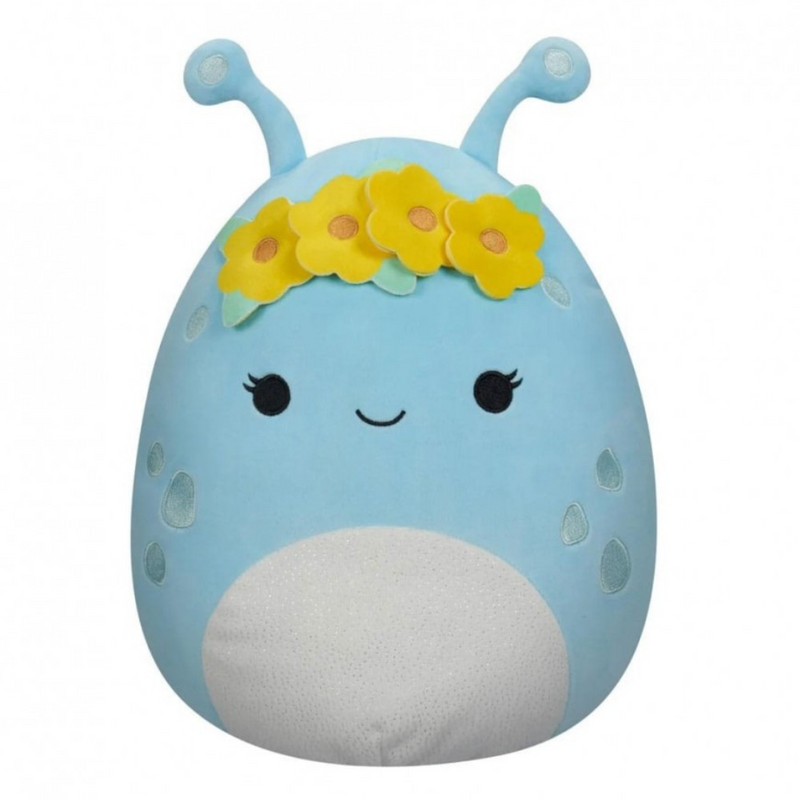 SQUISHMALLOWS PLUSH FIGURE PASTEL BLUE ALIEN WITH FLOWER CROWN NATNAT 40 CM mulveys.ie nationwide shipping