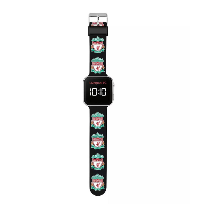 Official Liverpool Football Club Black LED Watch mulveys.ie nationwide shipping