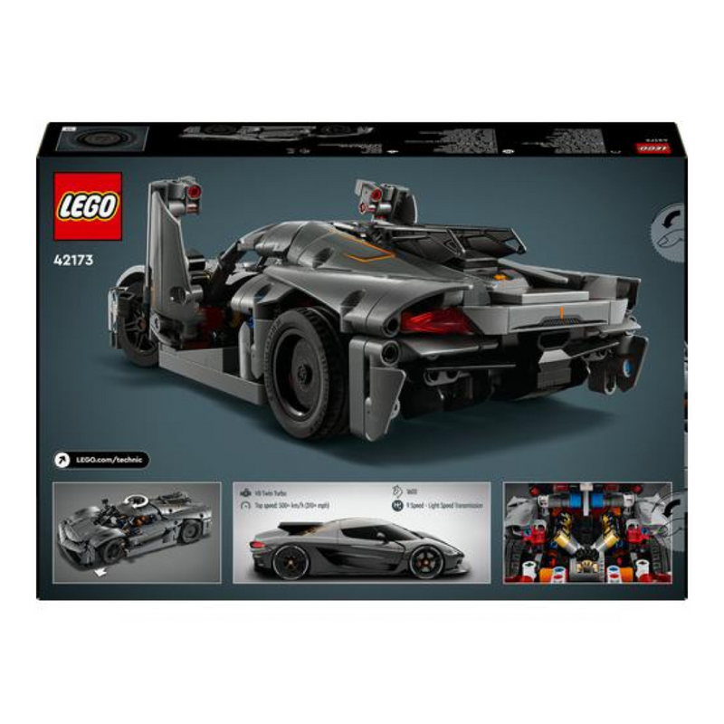 LEGO 42173 Koenigsegg Jesko Absolute Grey Hypercar mulveys.ie nationwide shipping