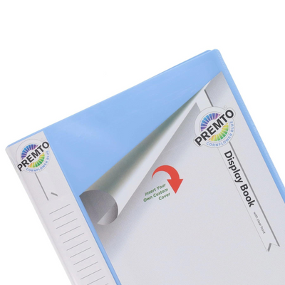 Premto - A4 40 Pocket Display Book - Pastel - Cornflower Blue MULVEYS.IE NATIONWIDE SHIPPING