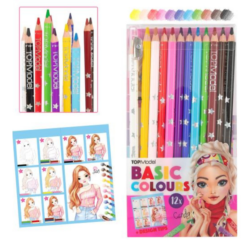 TOP Model Basic Colouring Pencil Set 12 Colours