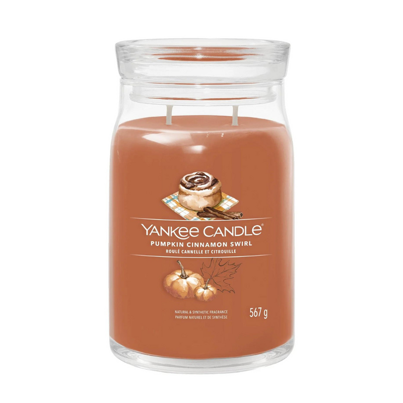 Pumpkin Cinnamon Swirl Signature Large Jar by Yankee Candle