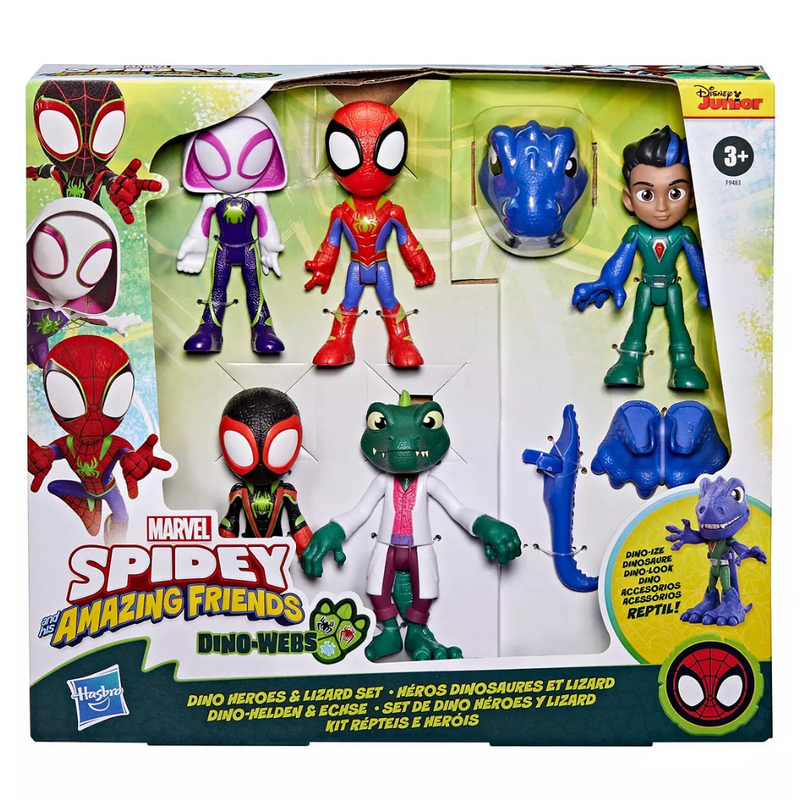 Spiderman Dino Heroes and Lizard Set