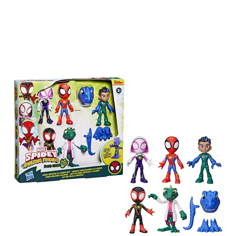 Spiderman Dino Heroes and Lizard Set