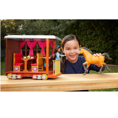 Spirit Untamed Lucky's Train Home Playset