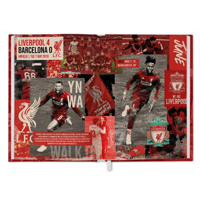 2025 Diary Liverpool FC Week to View A5 Football Diary