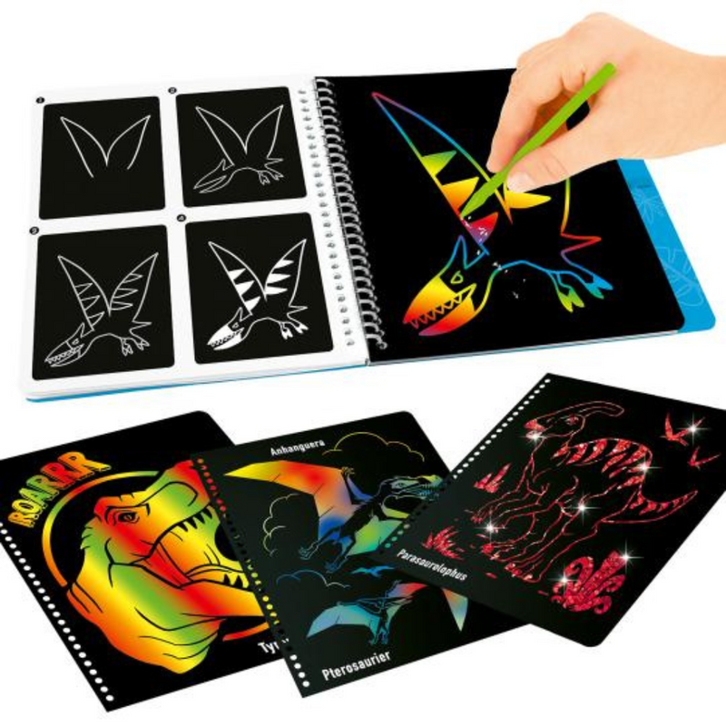 Dino World Magic Scratch Book