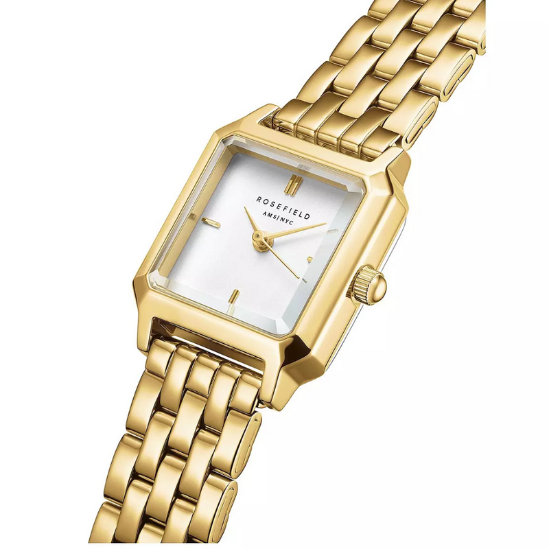 The Boxelle White Dial Gold Steel from  Rosefield Collection