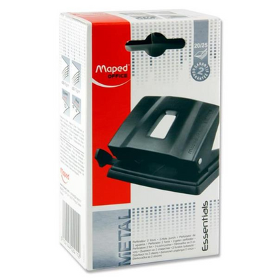Maped Essentials 2 Hole Paper Punch 20/25 Sheets mulveys.ie nationwide shipping