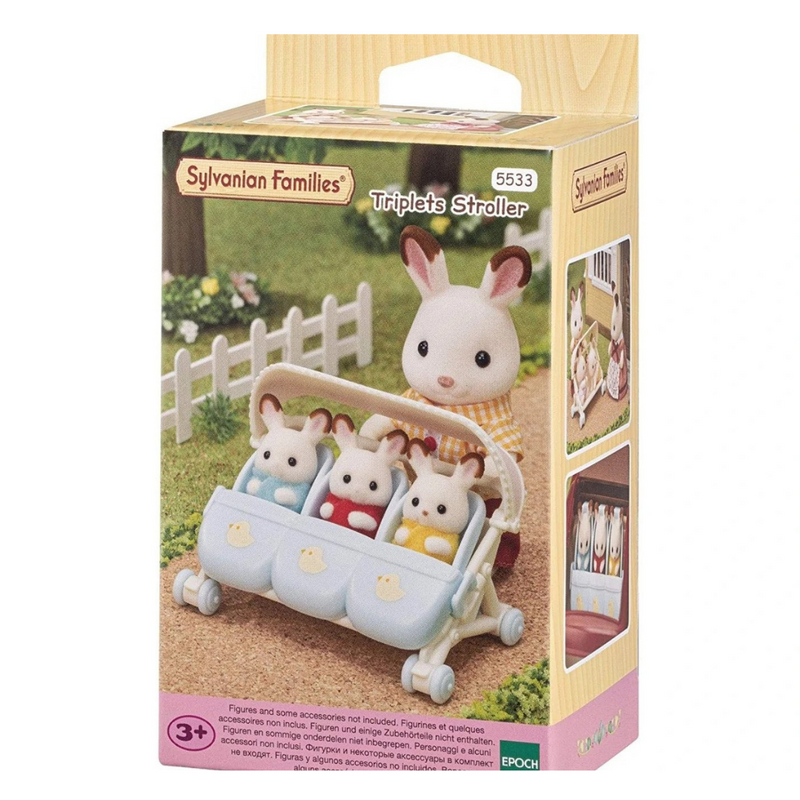 Epoch Sylvanian Families Triplets Stroller - Dollhouse Playsets mulveys.ie nationwide shipping