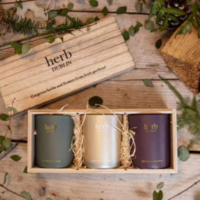 HERB DUBLIN WOOD TRIO SET XMAS