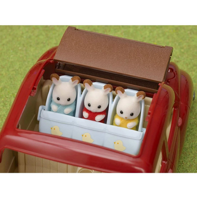 Epoch Sylvanian Families Triplets Stroller - Dollhouse Playsets