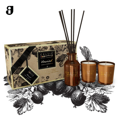 Celtic Candles Unwind Mini Gift Box mulveys.ie nationwide shipping