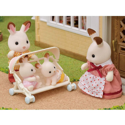 Epoch Sylvanian Families Triplets Stroller - Dollhouse Playsets mulveys.ie nationwide shipping