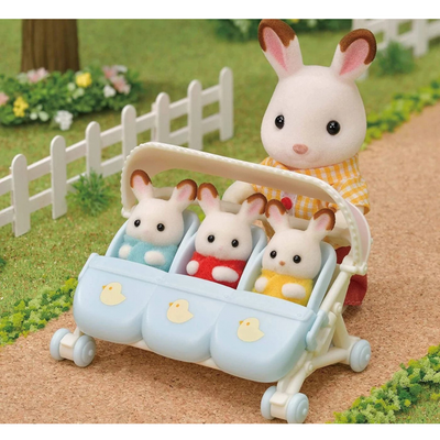 Epoch Sylvanian Families Triplets Stroller - Dollhouse Playsets mulveys.ie nationwide shipping
