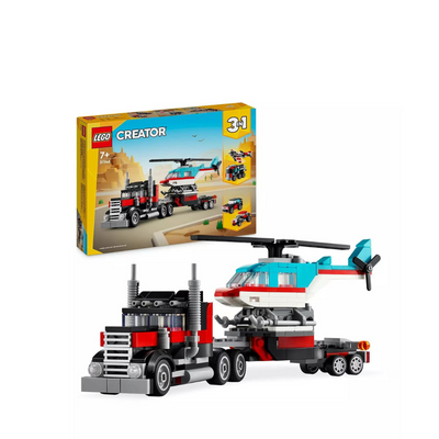 LEGO Creator 3in1 Flatbed Truck with Helicopter 31146 MULVEYS.IE NATIONWIDE SHIPPING