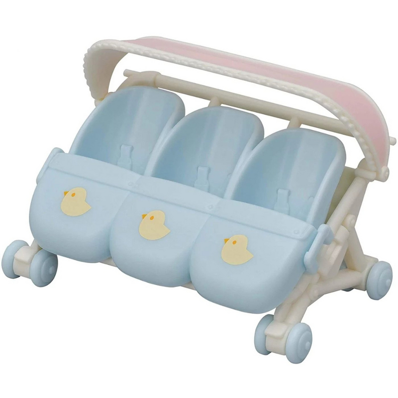 Epoch Sylvanian Families Triplets Stroller - Dollhouse Playsets mulveys.ie nationwide shipping