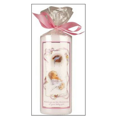 Christening Candle Girl Gift mulveys.ie nationwide shipping