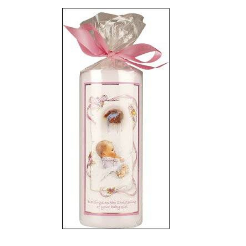 Christening Candle Girl Gift mulveys.ie nationwide shipping