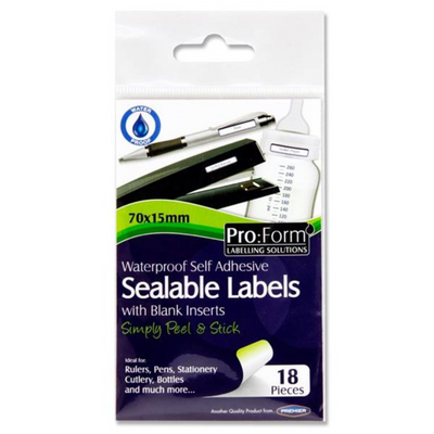 Pro:form Pkt.18 Waterproof Sealable Labels mulveys.ie nationwide shipping
