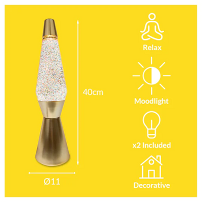 BULLET LAVA LAMP GLITTER