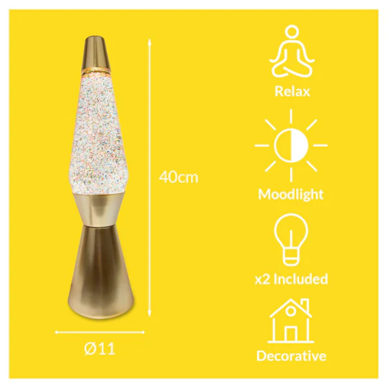 BULLET LAVA LAMP GLITTER