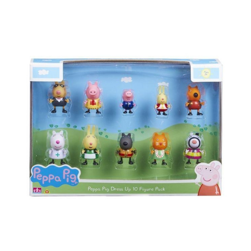 Peppa Pig Dress Up 10 Figure Pack