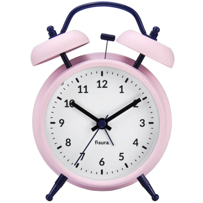 RETRO ALARM CLOCK PINK N BLUE