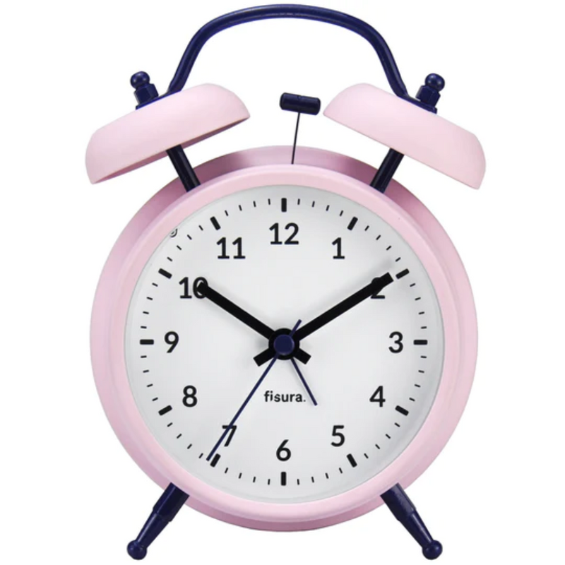 RETRO ALARM CLOCK PINK N BLUE