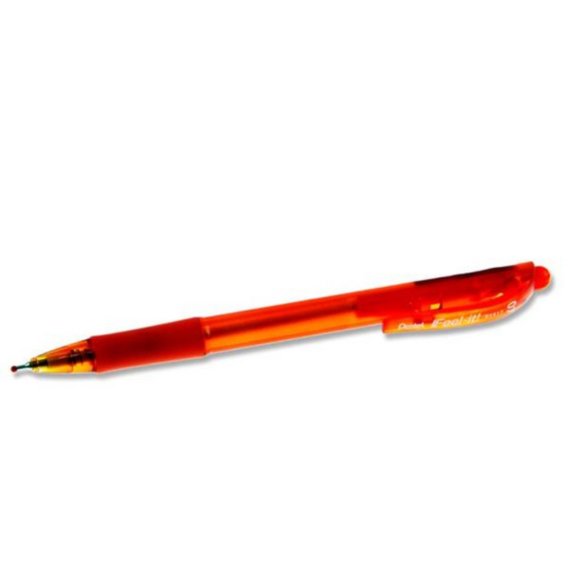 Pentel Feel It Bx417 0.7mm Retractable Ballpoint Pen - Orange mulveys.ie nationwide shipping