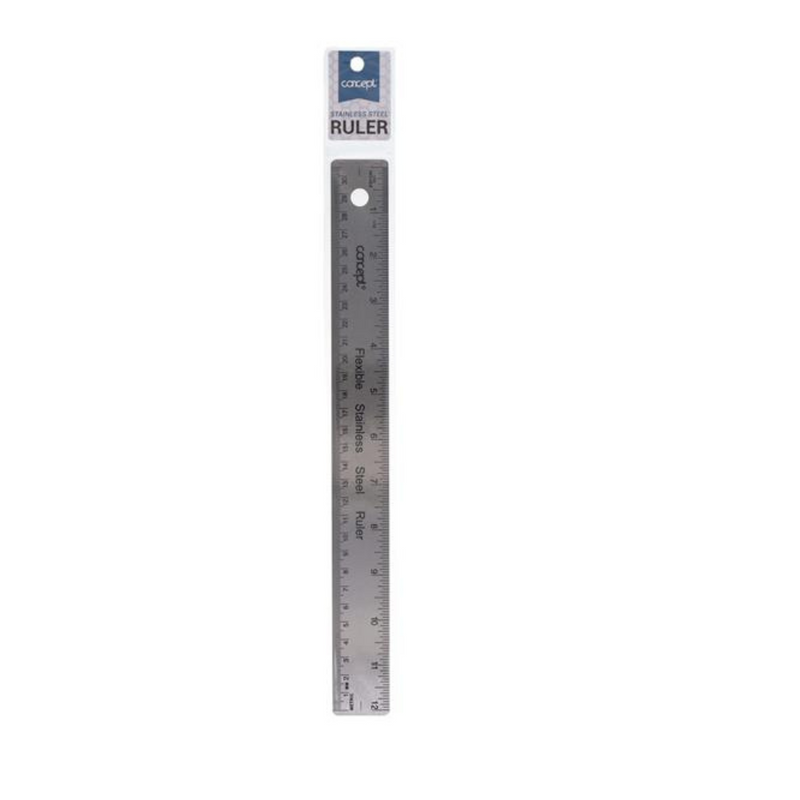 Concept 12" Flexible Stainless Steel Ruler mulvleys.ie nationwide sipping