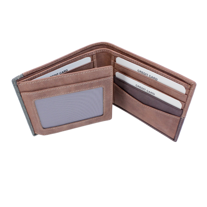 Brandwell Mens Tan Leather Billfold Wallet mulveys.ie nationwide shipping