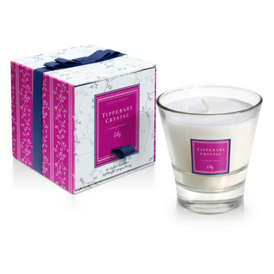 TIPPERARY CRYSTAL Lily Filled Tumbler Glass