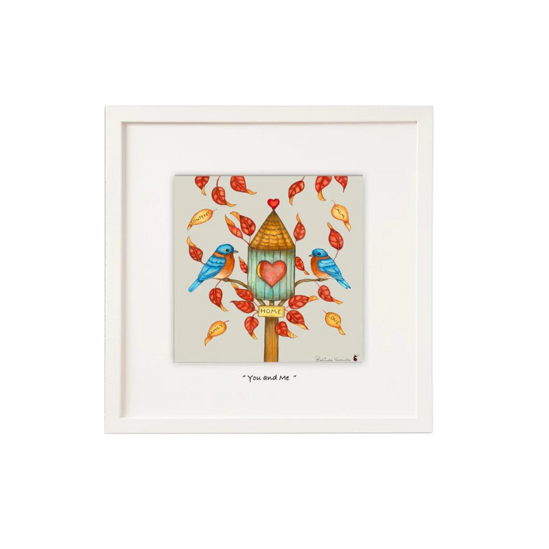 Belinda Northcote | You And Me 6x6 Framed Art mulveys.ie nationwide shipping