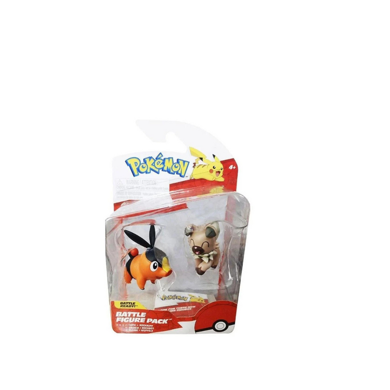 Jazwares Pokemon W14 - Tepig And Rockruff MULVEYS.IE NATIONWIDE SHIPPING