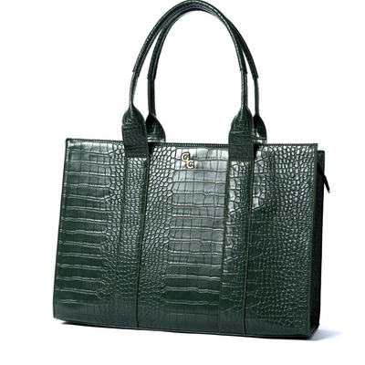 Galway Crystal XL TOTE CROC FOREST GREEN mulveys.ie nationwide shipping