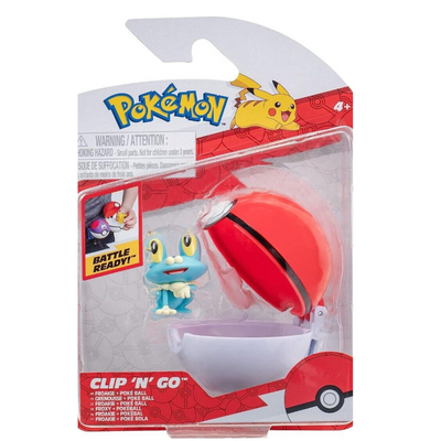 Pokemon Clip 'N' Go - Froakie And Poke Ball