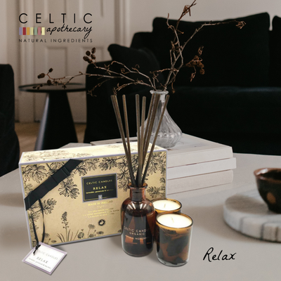 Celtic Candles Relax Mini Gift Set mulveys.ie nationwide shipping