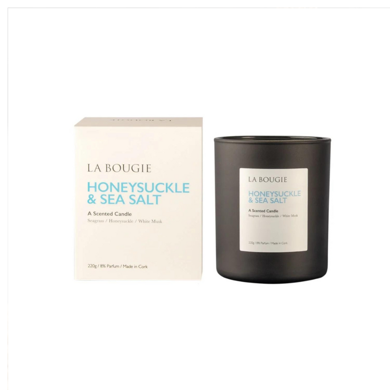 La Bougie Honey Suckle & Sea Salt Candle mulveys.ie nationwide shipping