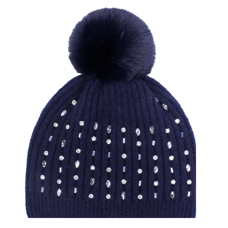 Brandwell Ladies Navy Hat with Diamante mulveys.ie nationwide shipping
