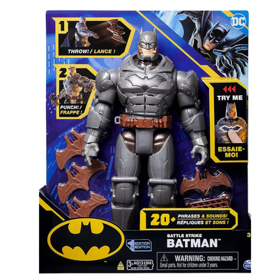 DC Comics, Battle Strike Batman 12-inch Action Figure, 20 Phrases and Sounds mulveys.ie nationwide shipping