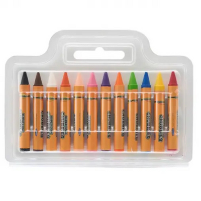 World of Colour Super Jumbo Chubbies Crayons Pack of 12