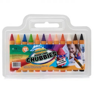 World of Colour Super Jumbo Chubbies Crayons Pack of 12 mulveys.ie nationwide shipping