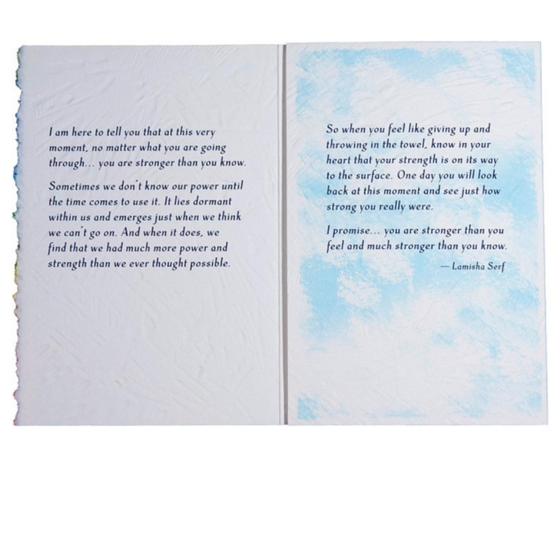 You Are Stronger Than You Know Sentimental Verse Card