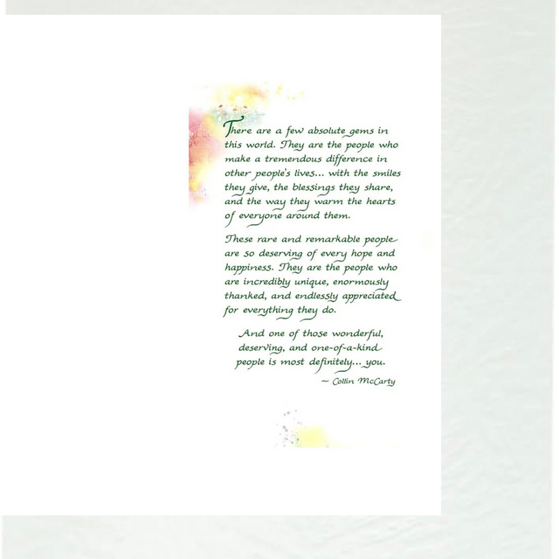 You Are Thanked Endlessly Appreciated Sentimental Verses Keepsake Greeting Card